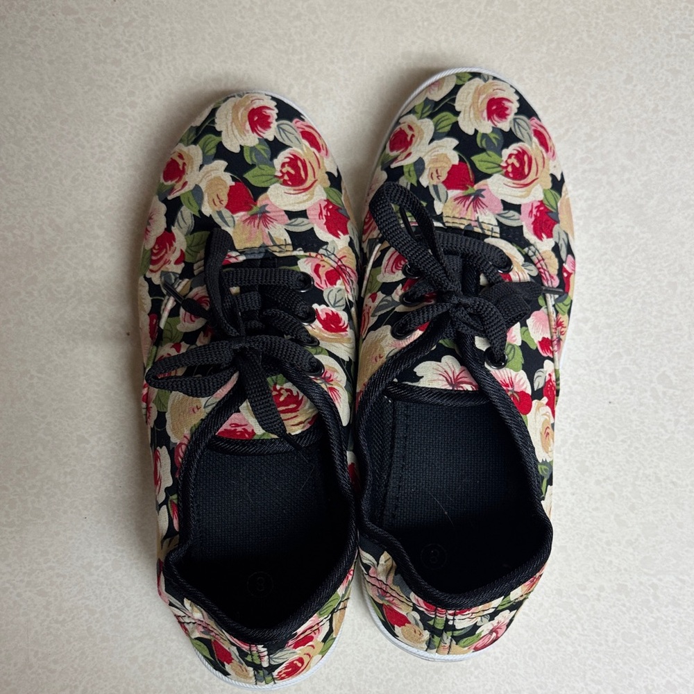 Floral Patterned Sneakers